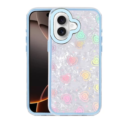 Newface Apple iPhone 16 Lumi Desenli Kapak - Mavi