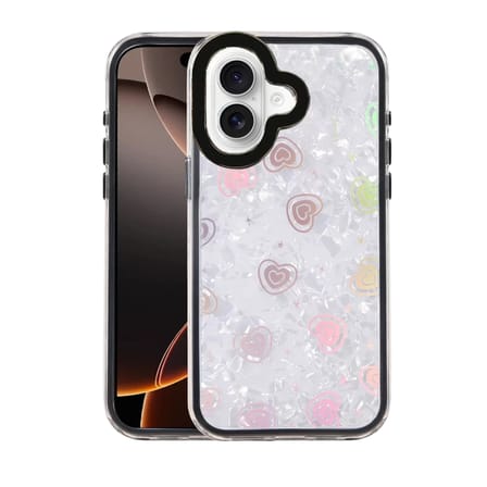 Newface Apple iPhone 16 Lumi Desenli Kapak - Siyah