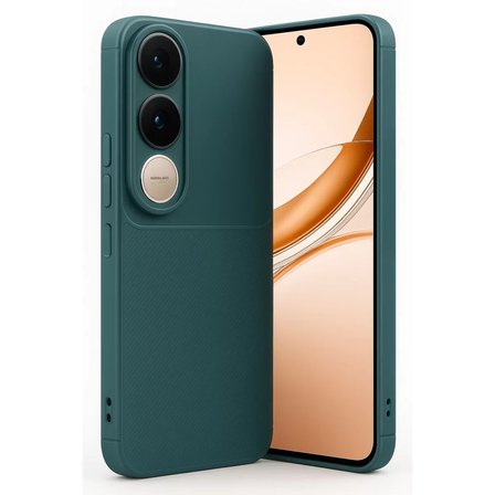 Newface Vivo V50 Lite 4G Auto Focus Karbon Kapak - Koyu Yeşil