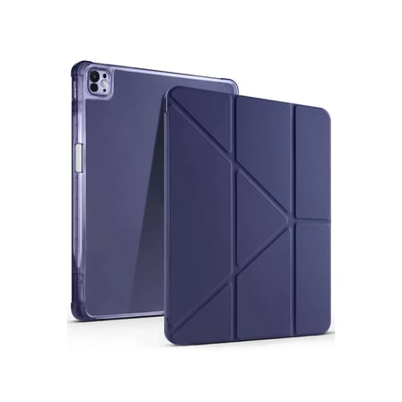 Newface Apple iPad Air 13 (2024) Kılıf Kalemlikli Mars Tablet Kılıfı - Lacivert