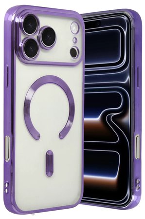 Newface Apple iPhone 17 Pro Kross Magneticsafe Kapak - Mor