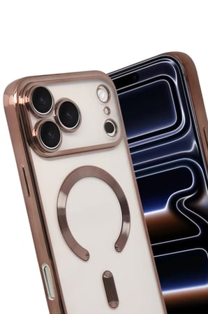 Newface Apple iPhone 17 Pro Max Kross Magneticsafe Kapak - Çöl Titanyum