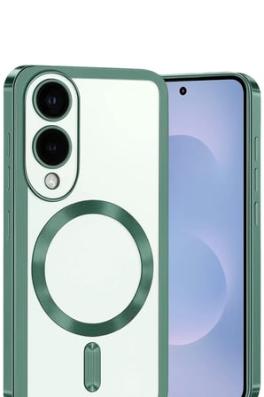 Newface Samsung Galaxy S25 Edge Kross Magneticsafe Kapak - Koyu Yeşil