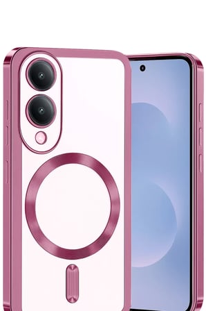 Newface Samsung Galaxy S25 Edge Kross Magneticsafe Kapak - Rose