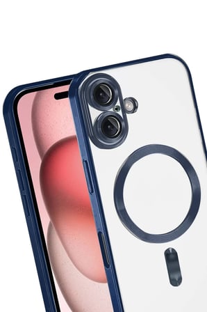 Newface Apple iPhone 17 Kross Magneticsafe Kapak - Lacivert