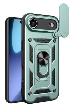 Newface Apple iPhone 17 Air Pars Lens Yüzüklü Silikon - Yeşil
