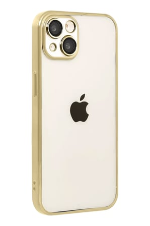 Newface Apple iPhone 15 Razer Lensli Silikon - Gold