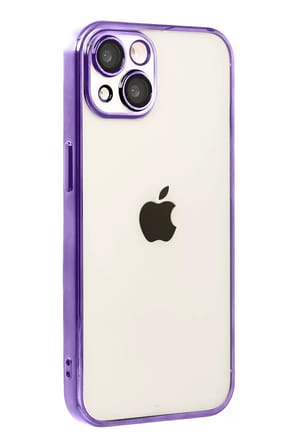 Newface Apple iPhone 15 Razer Lensli Silikon - Mor