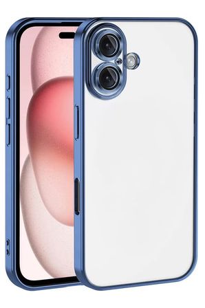 Newface Apple iPhone 17 Razer Lensli Silikon - Açık Mavi