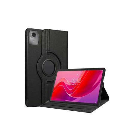 Newface Lenovo Tab M11 TB330FU 360 Tablet Deri Kılıf - Siyah