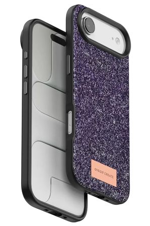 Onegif Apple iPhone 17 Air Bright Simli Kapak - Derin Mor