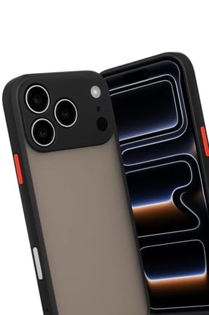 Newface Apple iPhone 17 Pro Max Kılıf Montreal Silikon Kapak - Siyah