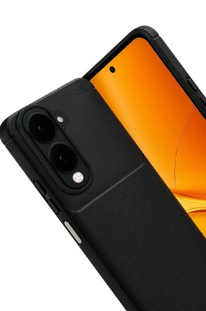 Newface Vivo Y29S Auto Focus Karbon Kapak - Siyah