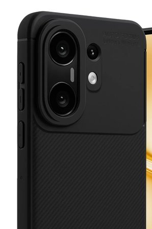 Newface Vivo X200 FE Auto Focus Karbon Kapak - Siyah