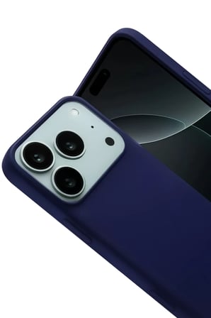 Newface Apple iPhone 17 Pro Nano içi Kadife Silikon - Lacivert