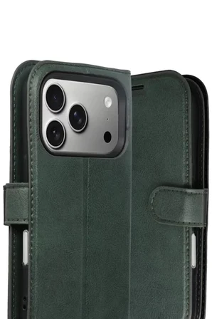 Newface Apple iPhone 17 Pro Trend S Plus Kapaklı Kılıf - Yeşil