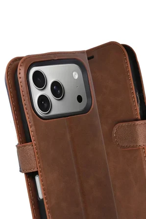 Newface Apple iPhone 17 Pro Trend S Plus Kapaklı Kılıf - Taba