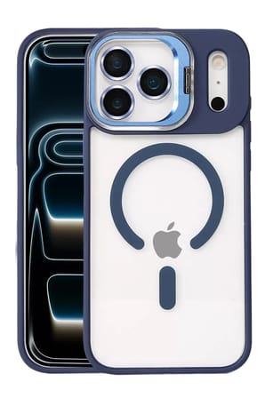 Joko Apple iPhone 17 Pro Max Remim Lensli Magsafe Standlı Kapak - Lacivert