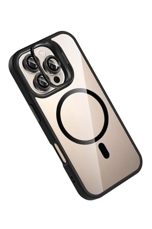Joko Apple iPhone 16 Pro Remim Lensli Magsafe Standlı Kapak - Siyah