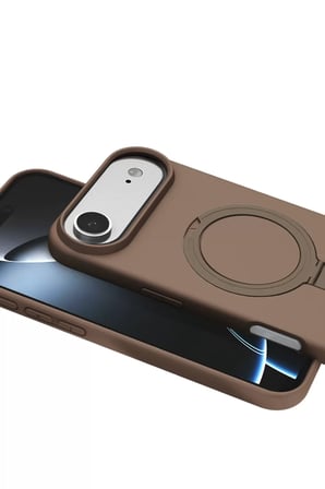 Newface Apple iPhone 17 Air Regal Magsafe Standlı Kapak - Çöl Titanyum