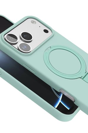Newface Apple iPhone 17 Pro Regal Magsafe Standlı Kapak - Su Yeşili