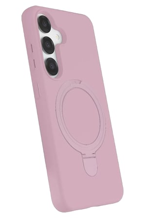 Newface Samsung Galaxy S25 Regal Magsafe Standlı Kapak - Açık Pembe
