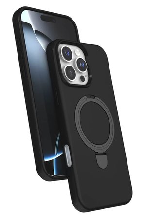 Newface Apple iPhone 16 Pro Max Regal Magsafe Standlı Kapak - Siyah