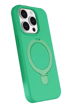 Newface Apple iPhone 15 Pro Max Regal Magsafe Standlı Kapak - Yeşil