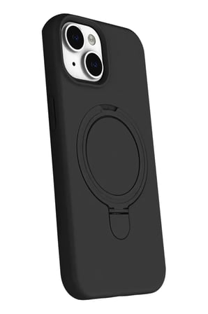 Newface Apple iPhone 15 Regal Magsafe Standlı Kapak - Siyah