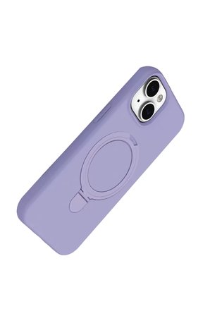 Newface Apple iPhone 15 Regal Magsafe Standlı Kapak - Lila