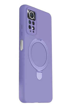 Newface Xiaomi Redmi Note 12 Pro 4G Regal Magsafe Standlı Kapak - Lila