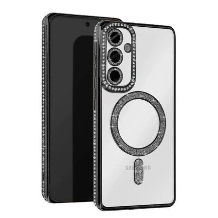Newface Samsung Galaxy S23 FE Joke Simli Magneticsafe Kılıf - Siyah