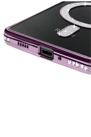 Newface Xiaomi Redmi 14C Joke Simli Magneticsafe Kılıf - Derin Mor