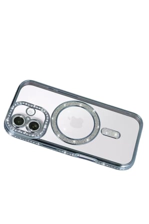 Newface Apple iPhone 17 Joke Simli Magneticsafe Kılıf - Mavi