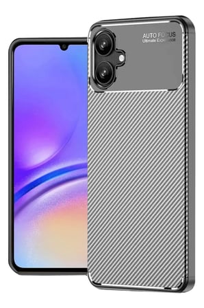 Newface Samsung Galaxy A06 Kılıf Auto Focus Karbon Kapak - Gri