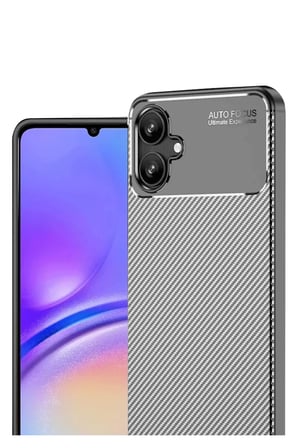 Newface Samsung Galaxy A06 Kılıf Auto Focus Karbon Kapak - Gri