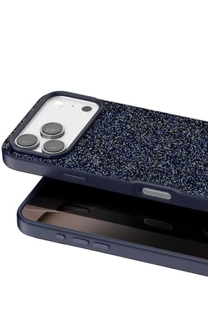 Onegif Apple iPhone 17 Pro Max Bright Simli Kapak - Mavi