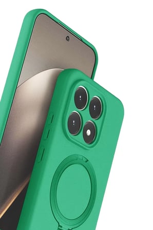 Newface Xiaomi Mi 15T Regal Magsafe Standlı Kapak - Yeşil
