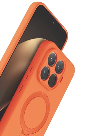 Newface Xiaomi Mi 15T Pro Regal Magsafe Standlı Kapak - Turuncu
