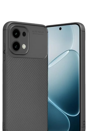 Newface Oppo A6 Pro 4G Auto Focus Karbon Kapak - Gri