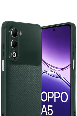 Newface Oppo A5 4G Auto Focus Karbon Kapak - Koyu Yeşil