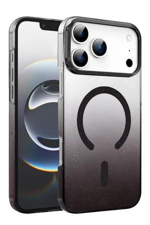 Newface Apple iPhone 17 Pro Max Glossy Magsafe Kapak - Siyah