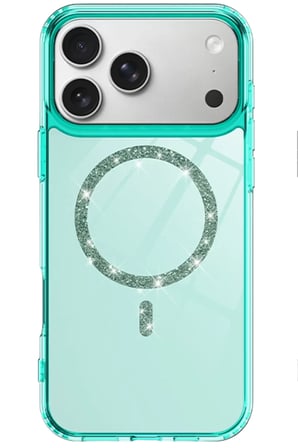 Newface Apple iPhone 17 Pro Max Live Diamond Magsafe Kapak - Yeşil
