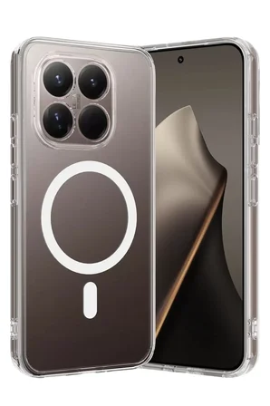 Newface Xiaomi Mi 15T Combo Sert Şeffaf Magsafe Kapak - Şeffaf