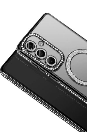 Newface Samsung Galaxy S26 Joke Simli Magneticsafe Kılıf - Siyah