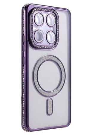 Newface Xiaomi Mi 15T Pro Joke Simli Magneticsafe Kılıf - Derin Mor