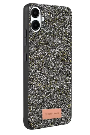Onegif Samsung Galaxy A07 4G Bright Simli Kapak - Gold