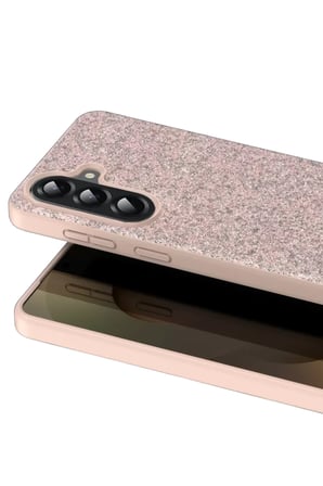 Onegif Samsung Galaxy A17 5G Bright Simli Kapak - Pembe