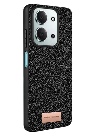 Onegif Xiaomi Redmi 15C 4G Bright Simli Kapak - Siyah
