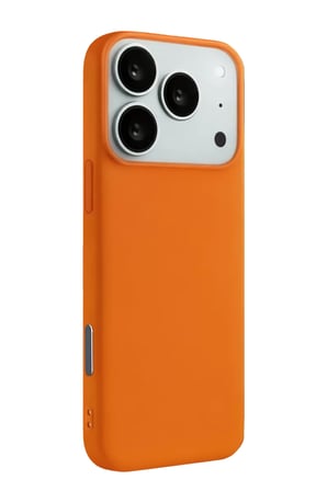 Newface Apple iPhone 17 Pro Nano içi Kadife Silikon - Turuncu